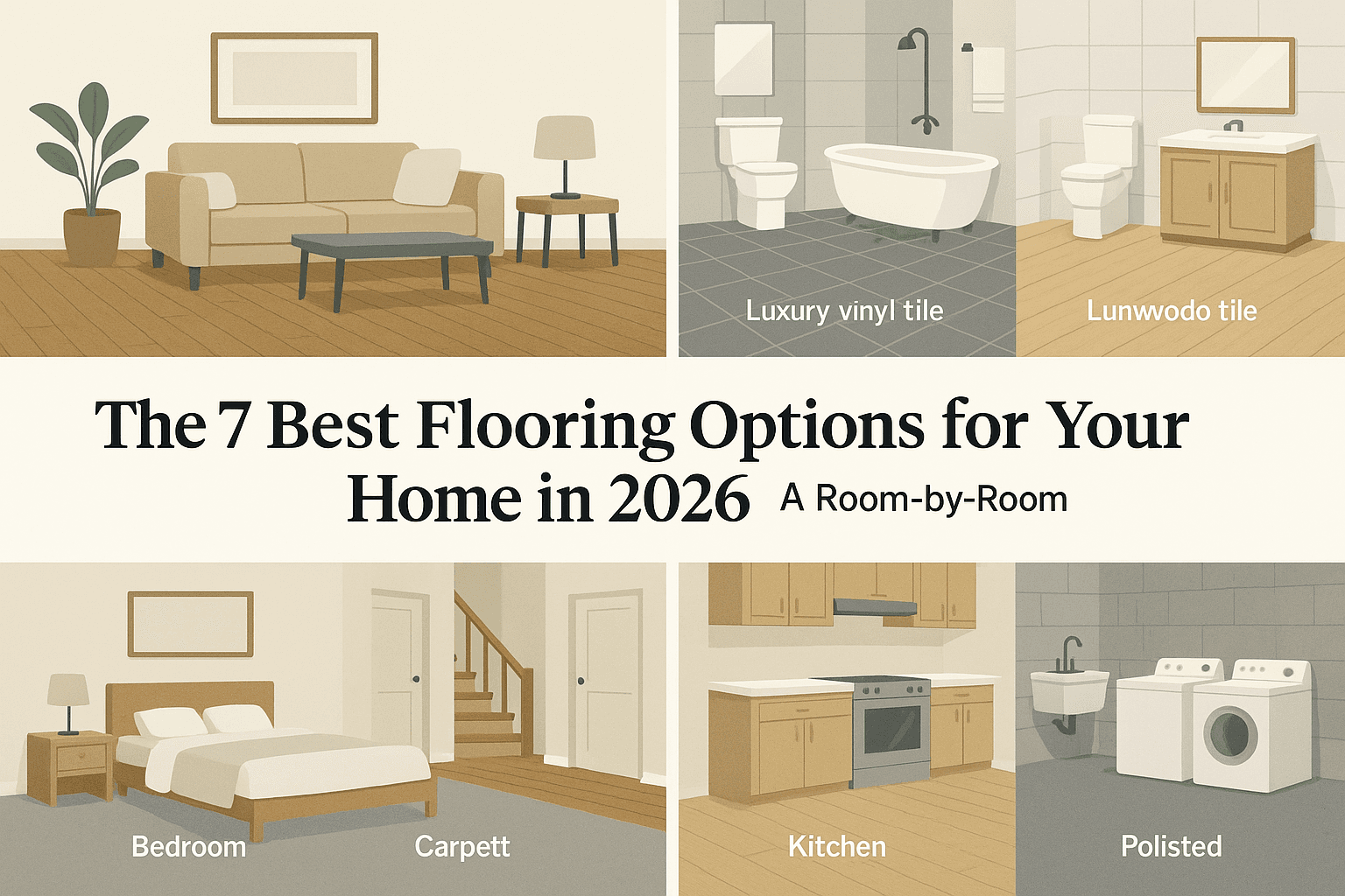 The 7 Best Flooring Options for Your Home in 2026: A Room-by-Room Guide - Featured image